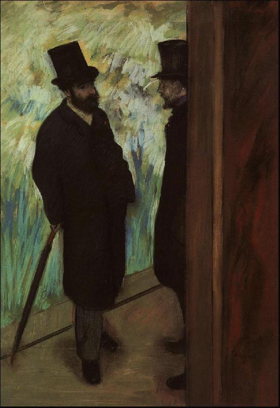 Edgar Degas Halevy and Cave Backstage at the Opera Sweden oil painting art